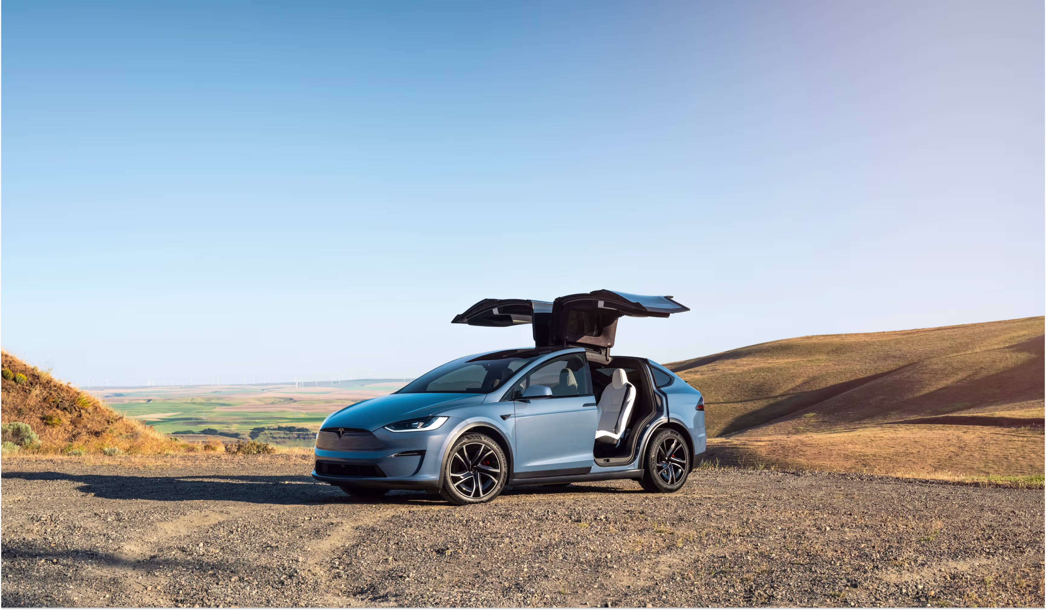 Tesla vehicle interior and dashboard